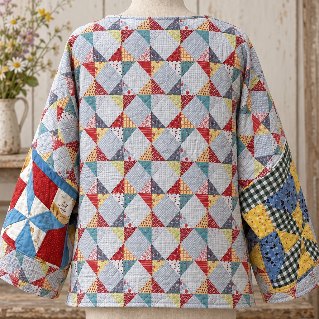 Giraffe Garden Party Quilted Top