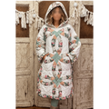 Rosewood Garden Hooded Patchwork Quilt Coat